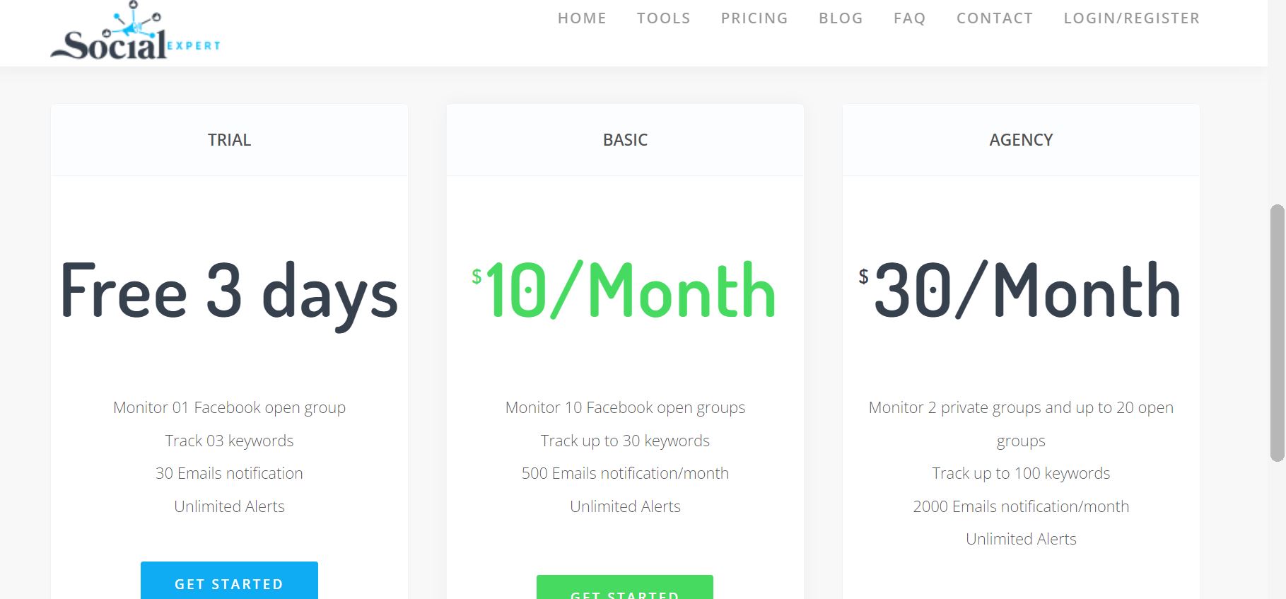 Facebook group tracking tool 