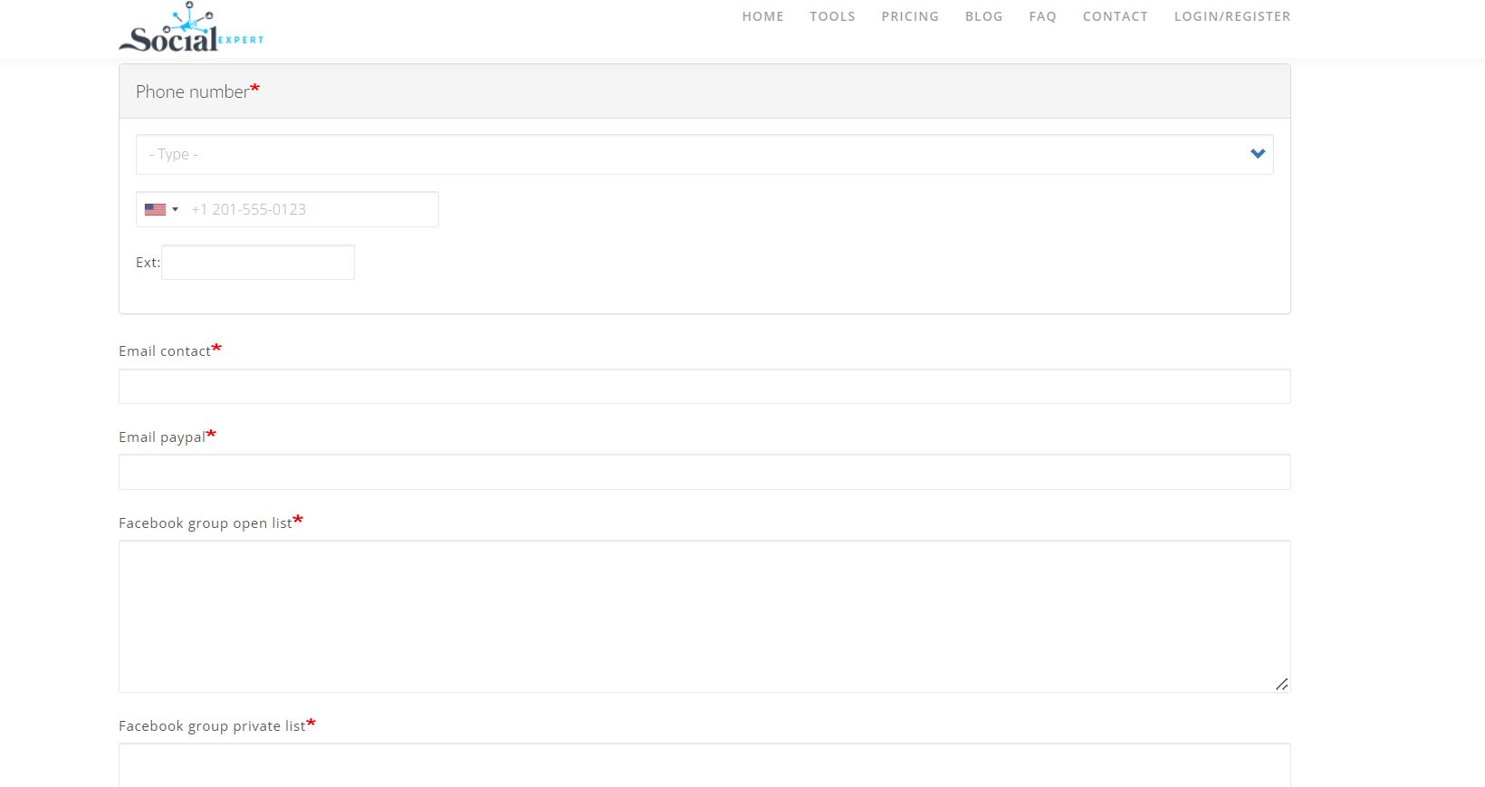 using Facebook group tracking tool 